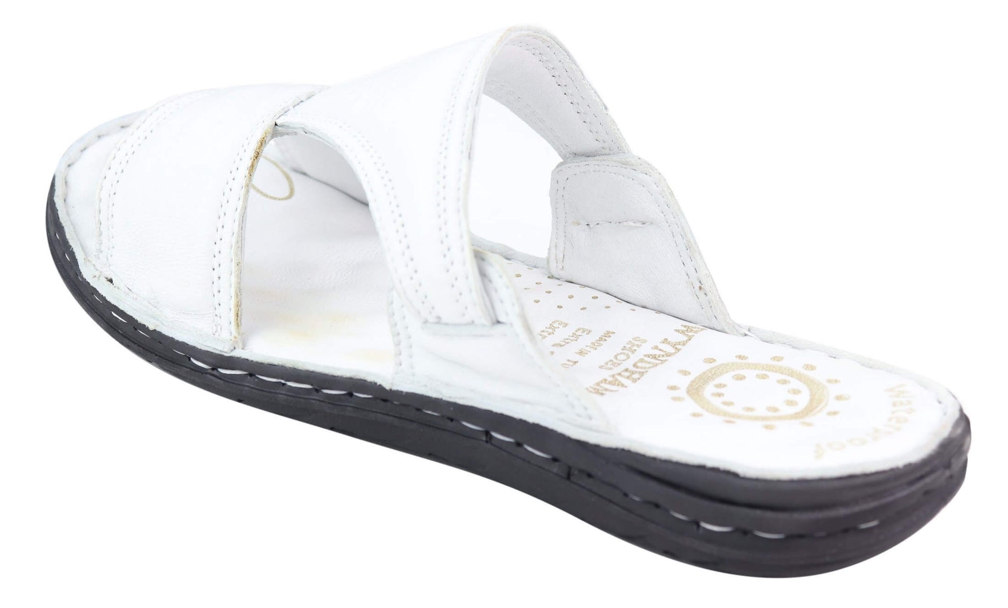 Herrsandaler i nappaläder