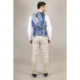 Warwick - Herr Beige Rutig Väst