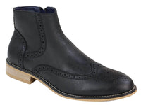 Peaky Blinders Brogue-stövlar med dragkedja för män