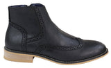 Peaky Blinders Brogue-stövlar med dragkedja för män
