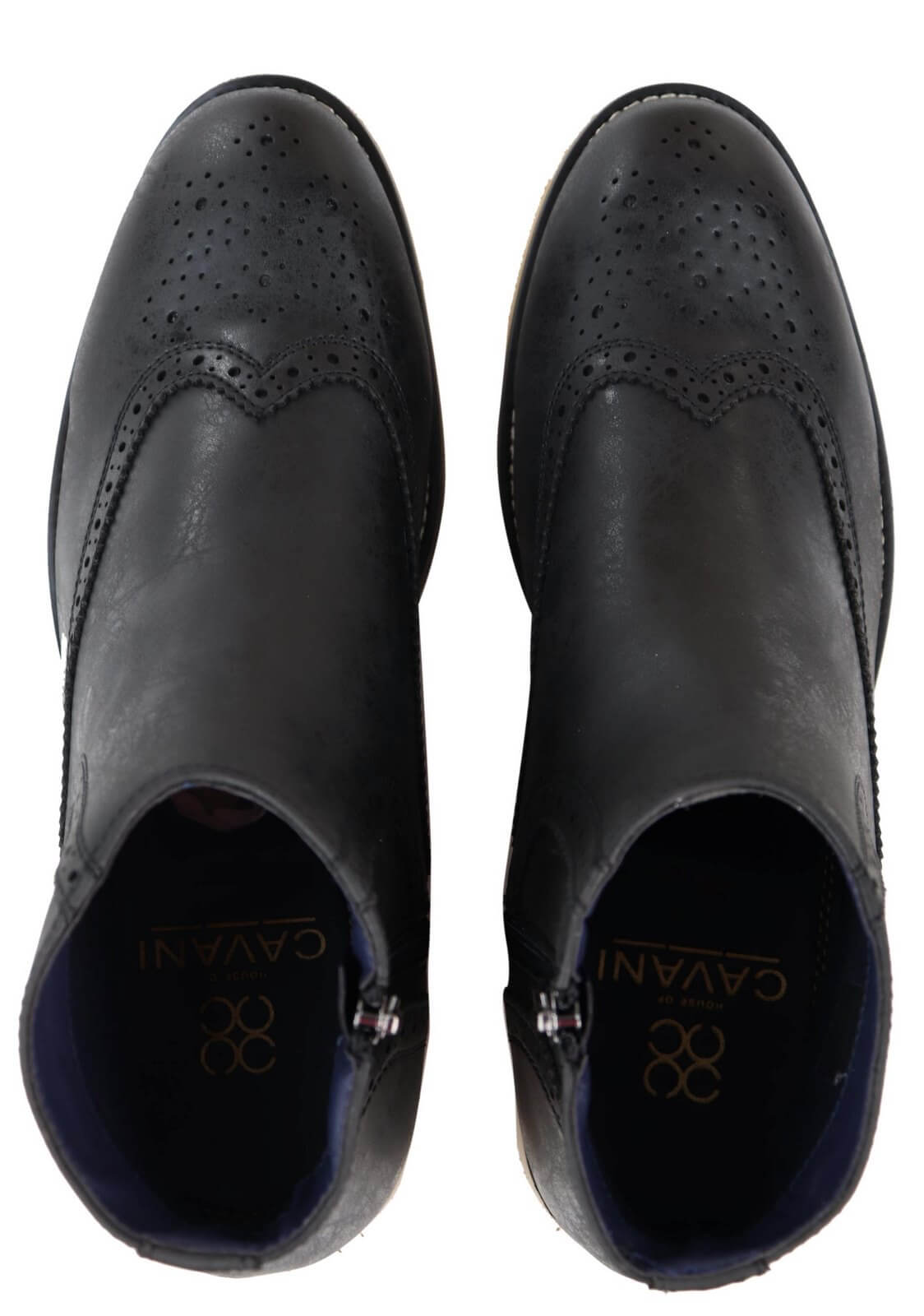 Peaky Blinders Brogue-stövlar med dragkedja för män
