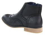 Peaky Blinders Brogue-stövlar med dragkedja för män