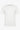 Vit ribbad klassisk t-shirt för män