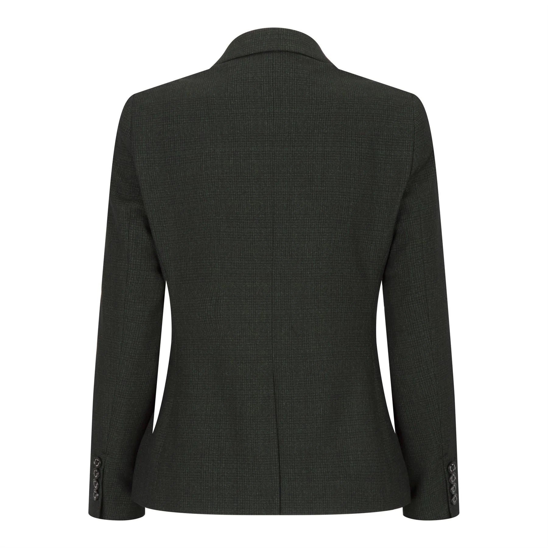 Damtweed Grönrutig Kavaj Ull Klassisk Jaktjacka Vintage 1920-tals Retro