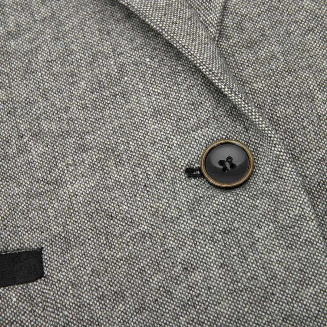 wsn03 - Damtweed Grå Kavajväst Med Elow Patch Peaky 1920-tal