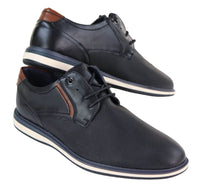 Svarta herrsneakers med snörning