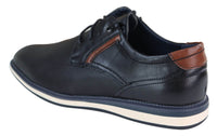 Svarta herrsneakers med snörning